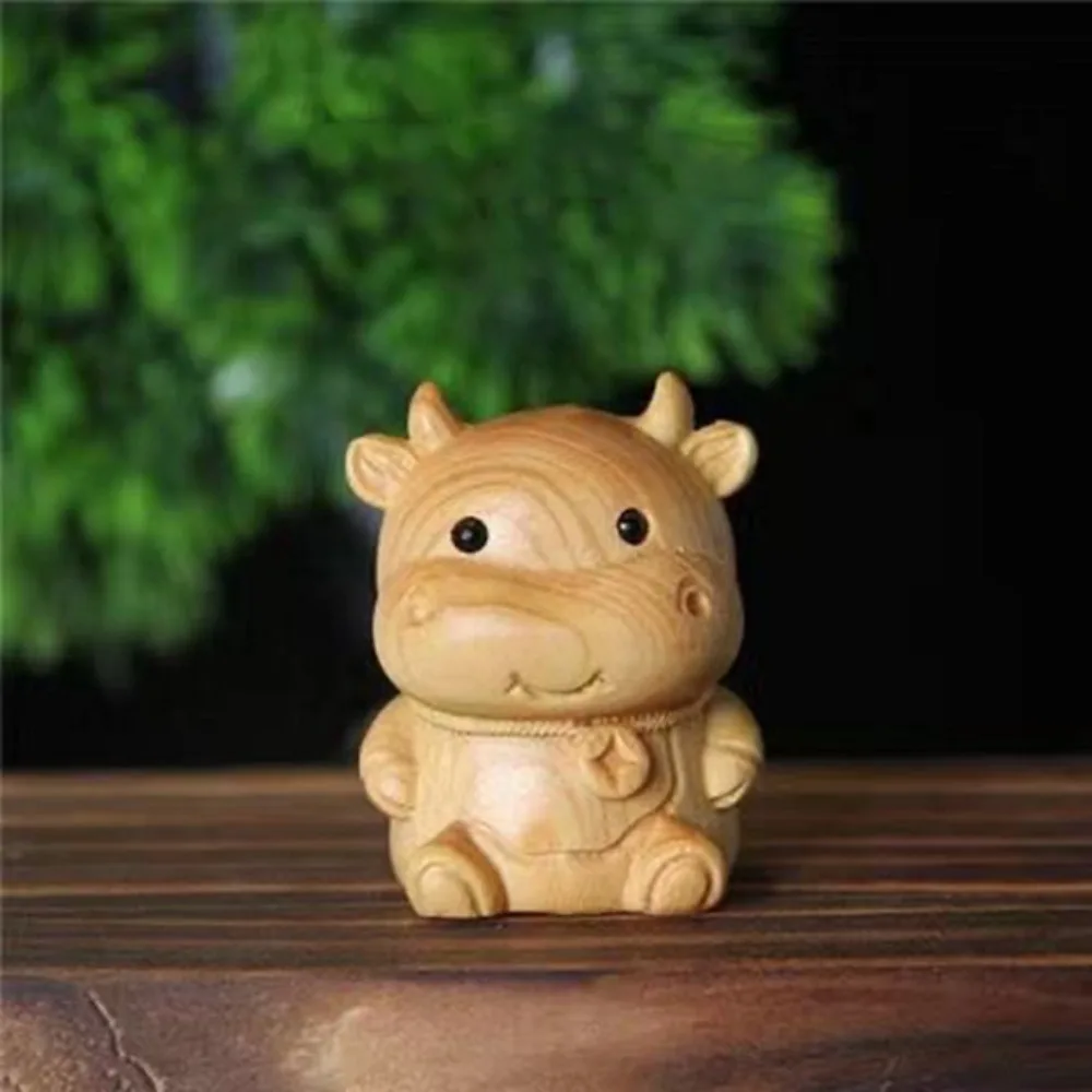Twelve Zodiac Wood Carving Twelve Zodiac Mini Wood Carving Wooden Zodiac Wood Carving Miniature Ornaments Handicraft Statue