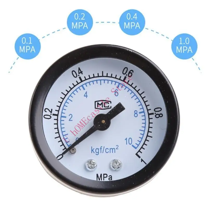 63HF Utility Pressure Gauge 0-1.0 0-10kgf cm² Low Pressure Gauge 1/8