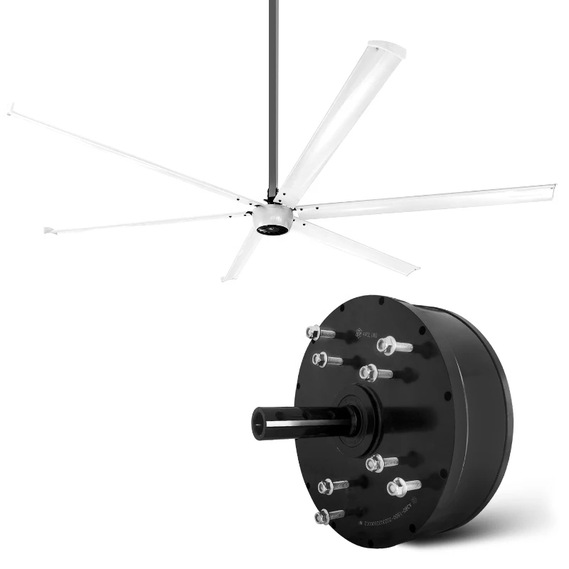 

Electric PMSM Motor 16ft 24ft Big HVLS Ceiling Fan motor for Industrial