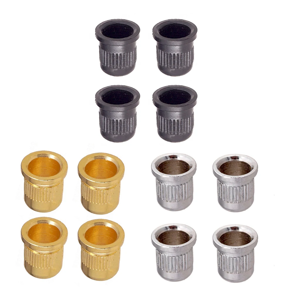 

4pcs Electric Bass String Mount Ferrules Zinc Alloy Top String Buckle Wire Cases Guitar Replace Accessories
