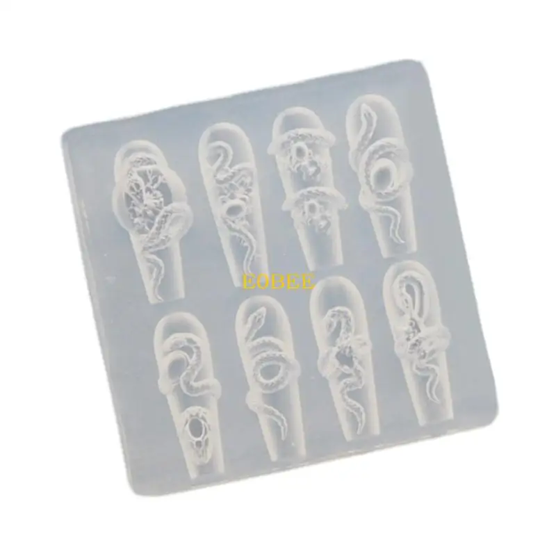 E0BE Artiste Moule ongles en silicone Sturdy Splake pour fabriquer des matériaux flexibles avec différentes tailles