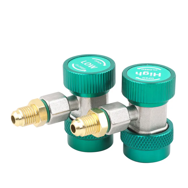 Automobile Fluoride Quick Connector R134a Refrigerant Meter and Low Pressure Adapter in-line Quick Connector Tool