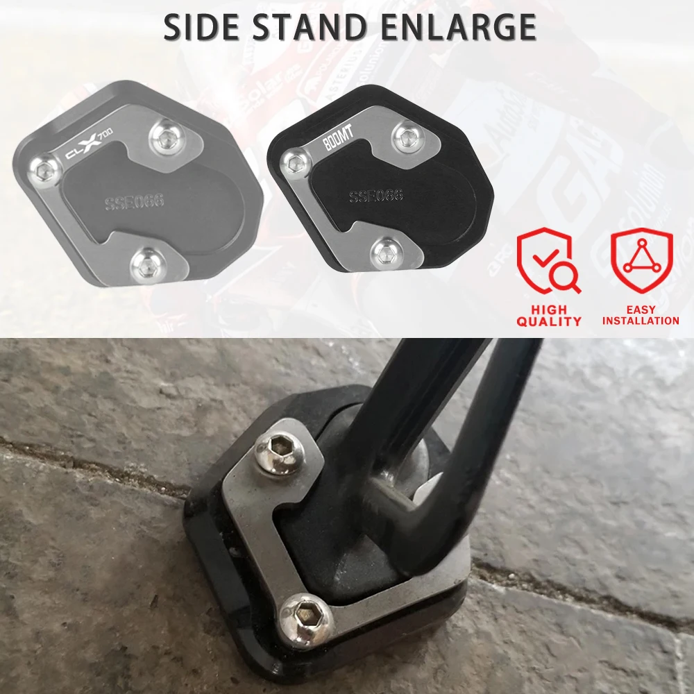 

FOR CFMOTO CLX700 /700 CL-X Heritage/Adventure/Sport 2020-2023 Kickstand Sidestand Stand Extension Enlarger 800MT N39° 2021-2023