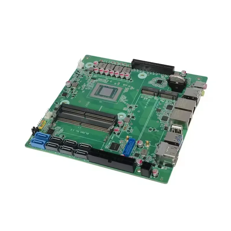 Scheda madre NAS N21 a 8 alloggiamenti AMD Ryzen 7 5825U 8 * SATA3.0 2 * M.2 NVMe 2 * 2.5G LAN 1 * PCIE3.0 8X 2 * DDR4 Firewall Scheda madre da gioco