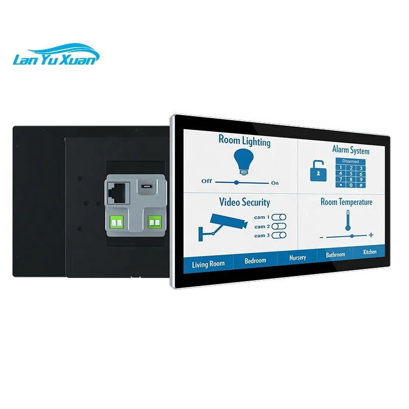 2025 Home Automation Dashboard 8 Inch Remote Wireless with RJ45 POE RS485 IPS Display for Smartlife in Garage Car Hotel