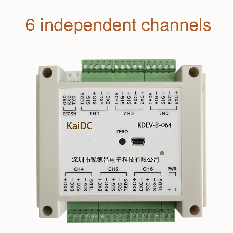 6-Channel Weighing Sensor Digital Transmitter Rs485/232 Dynamic Sensor Signal Amplifier Multi-Channel Signal Transmitter