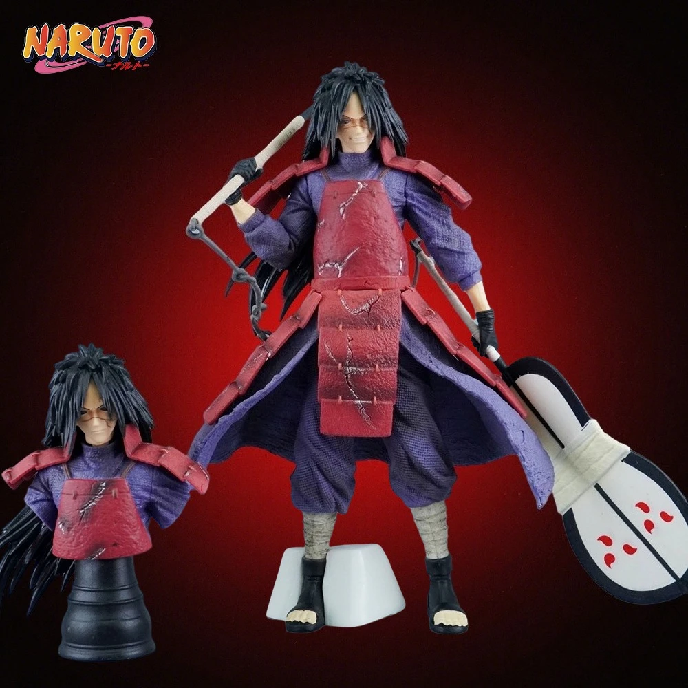 

27cm/10.63in Anime NARUTO Figure Uchiha Madara Action Figures Pvc Statue Desktop Ornamen Collection Model Toys Gifts