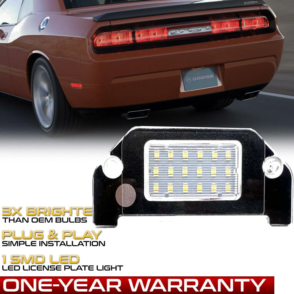 LED License Plate Light Lamp For 2006-2014 Dodge Charger Challenger Magnum Avenger 2013-2016 Dodge Dart Car tail Lighting Source