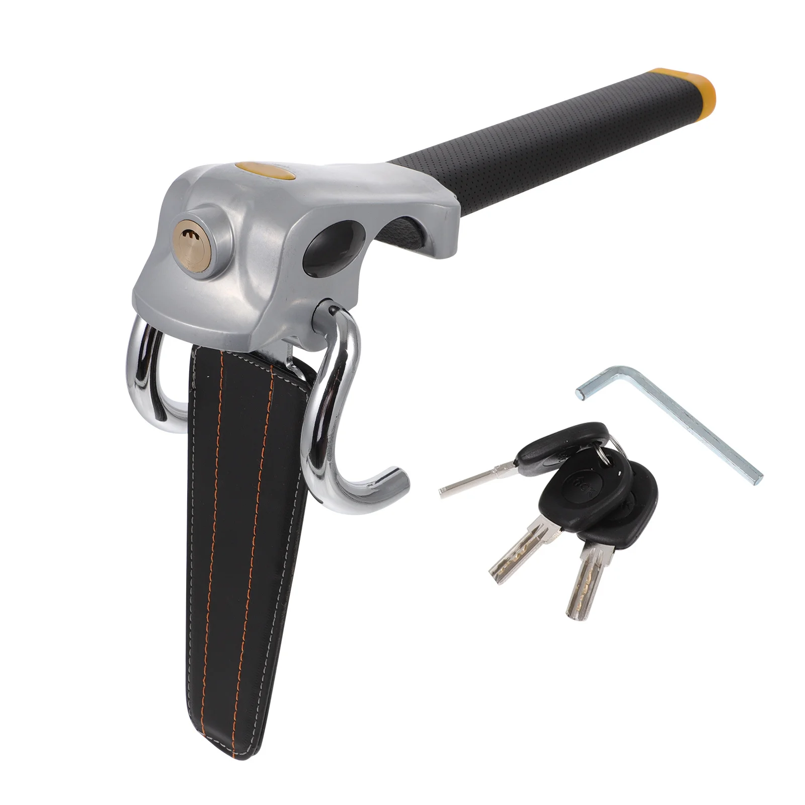 

1 комплект, замок на руль, противоугонный автомобильный замок, складное прочное защитное устройство, шестигранный ключ, защита от царапин