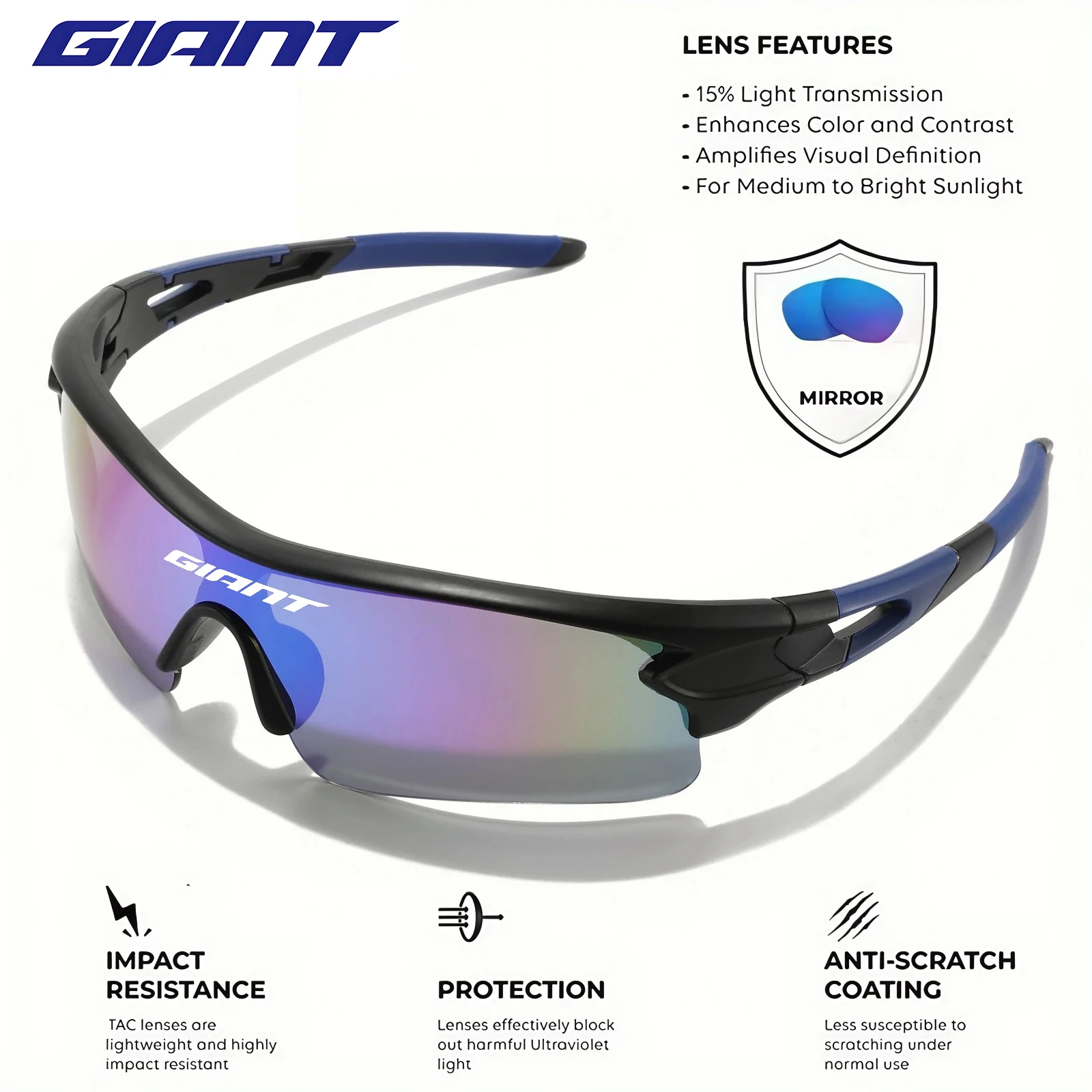 Riesige Fahrradbrille, winddicht, beschlagfrei, Objektiv, Kletter- und Angelbrille, bruchsicheres Polycarbonat, Outdoor-Fahrradzubehör – Detail 7