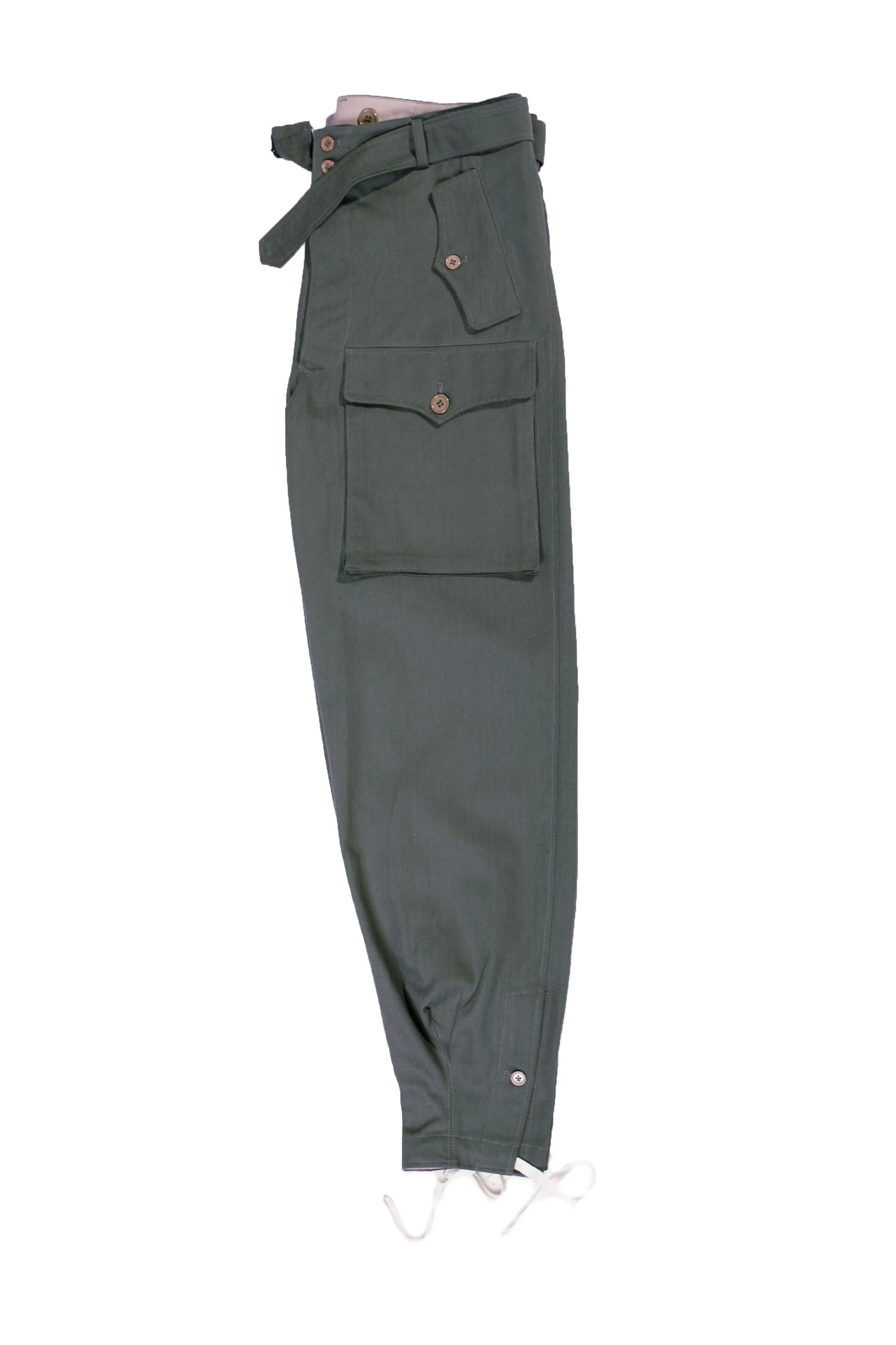 เสื้อแจ็คเก็ตและกางเกง EMD WW2, HBT flax AssaultGun Uniform