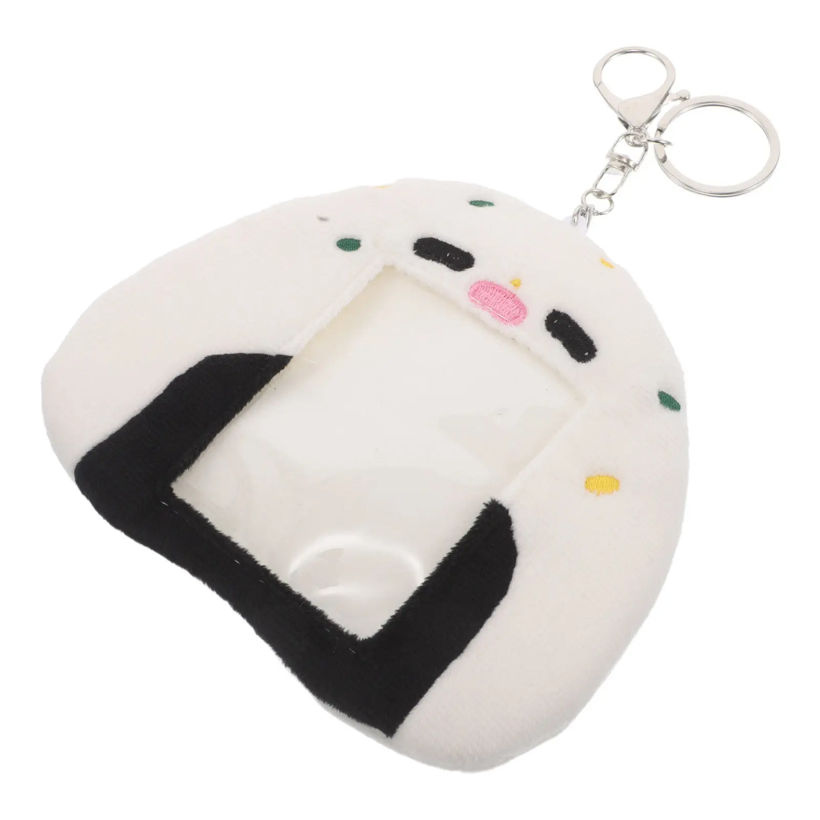 

Kawaii Soft Animal Photo Card Holder Keychain for School Id Badge Holder Cute Cartoon Card Organizer Pendant Name Tag Pouch
