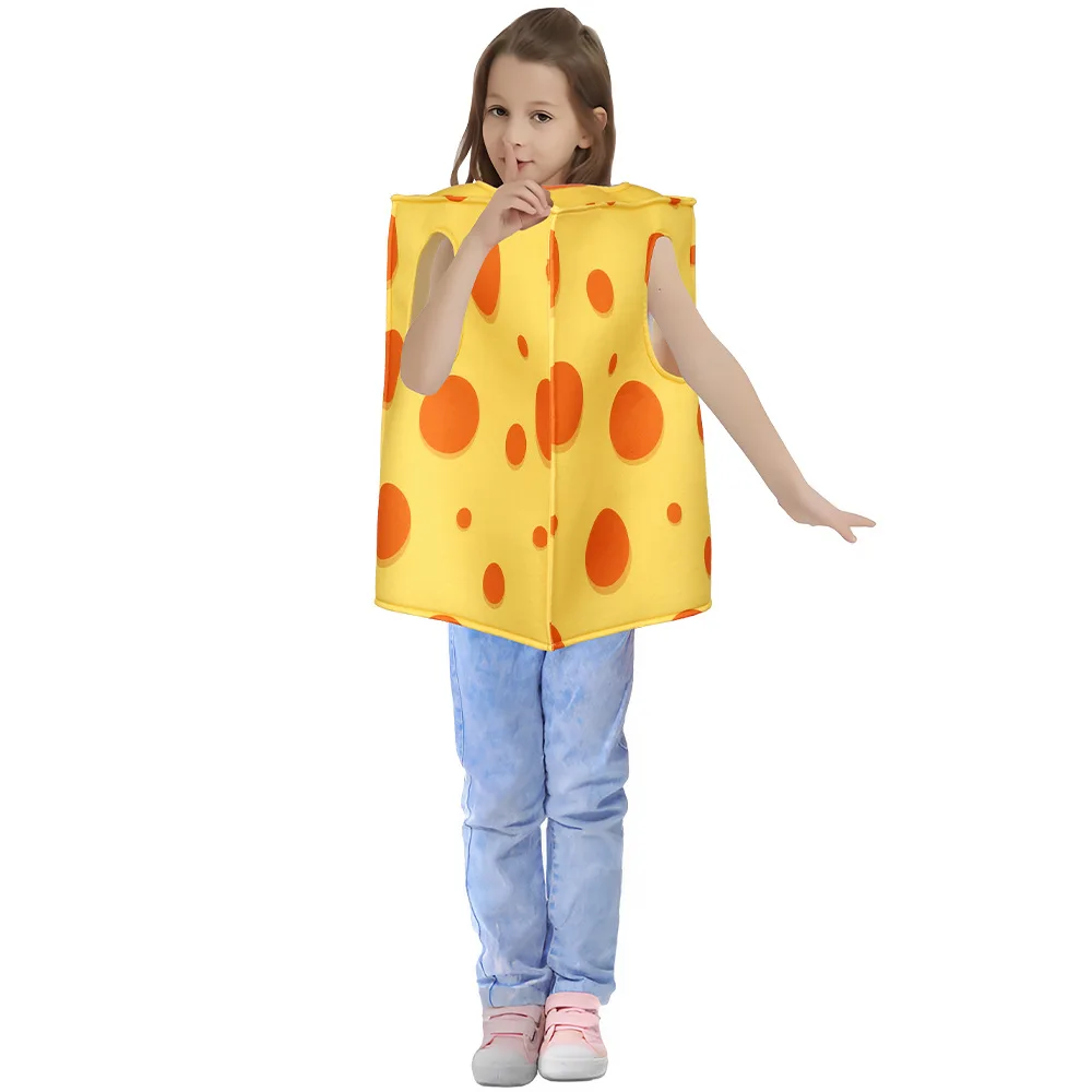 Costume de Cosplay de poupée de fromage de dessin animé, combinaison d'événement de Performance, Costume d'éponge ludique en Fiber de Polyester
