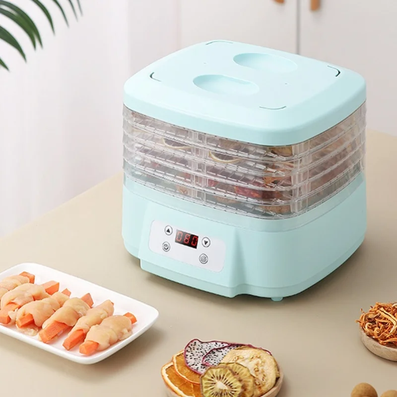 Food Dehydrator Machine Adjustable Temperature 72H Timer 6 Tray LED Display 200W Electric Food Dryer For Food Jerky Fruit Dog