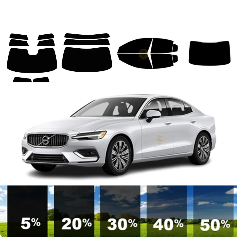 

precut Removable Window Tint Film For Car 100% UVR 5%-70%VLT Heat Insulation Carbon ﻿For VOLVO S60 4 DR SEDAN 2019-2022