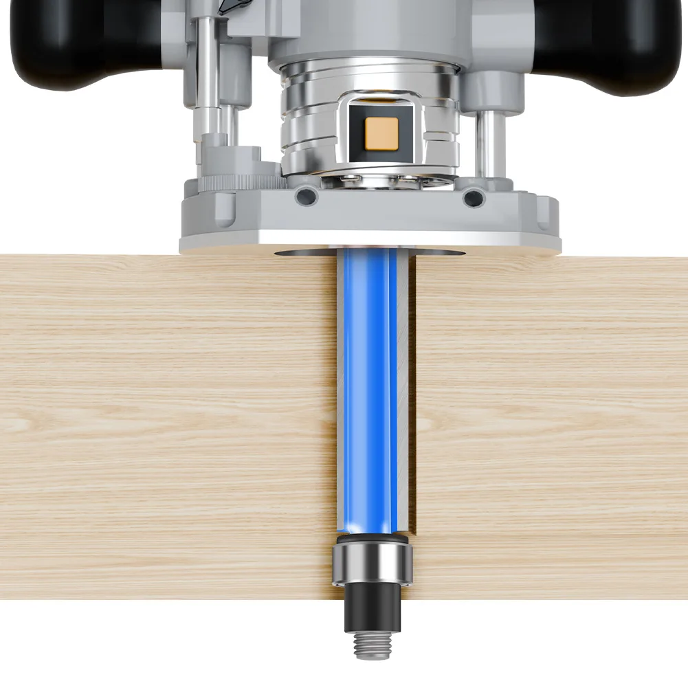 1PC 6MM Shank Milling Cutter Wood Carving Carbide Trim Router Bit Woodworking Edge Forming Cutter for CNC Cabinet Door Smooth