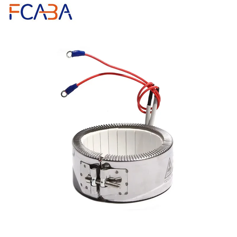 FCABA 90mm Inner Diameter 50~90 Height Ceramic Band Heater 110V/220V/380V 650W/750W/850W/950W/1150W Heating Element