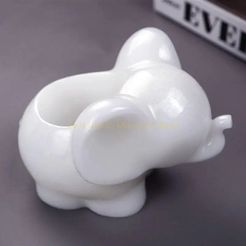 D46E Makup Makup Making Młąca Forma Forma Słon Wyświetlacz Taca Forms Forma Słoni Kształt Magazyn Pudełka