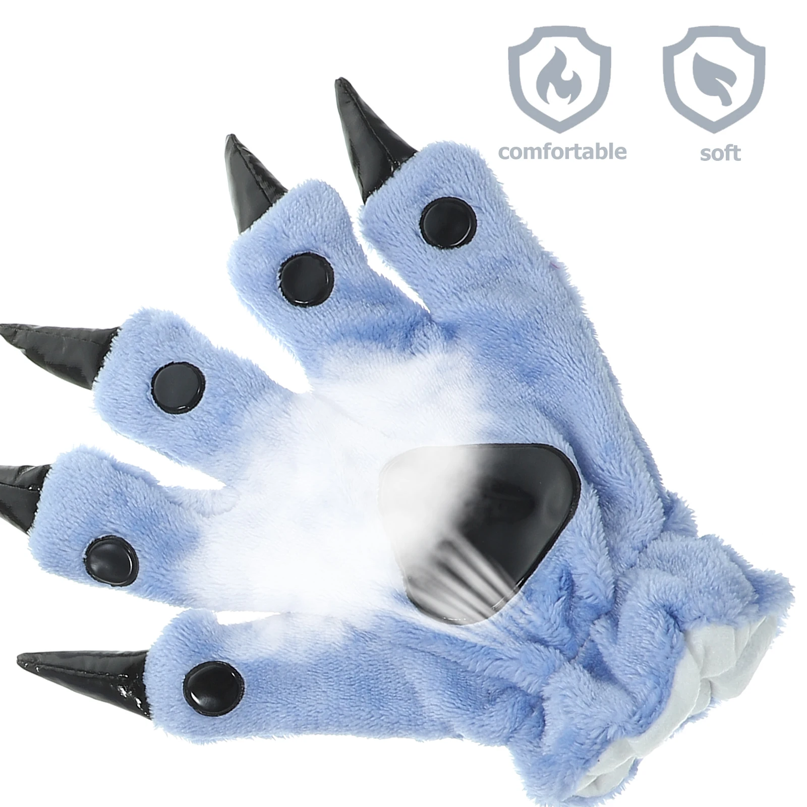 

Cartoon Claw Warm Winter Pair High Quality Blue Role Play Fancy Dress Party Accessories Dinosaur Claw Warm Winter Riding