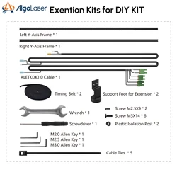 ORTUR Laser Engraver Engraving Work Area Expansion Kit Y Axis Extension Kits Upgrade For AlgoLaser DIY Kit Alpha High Precision