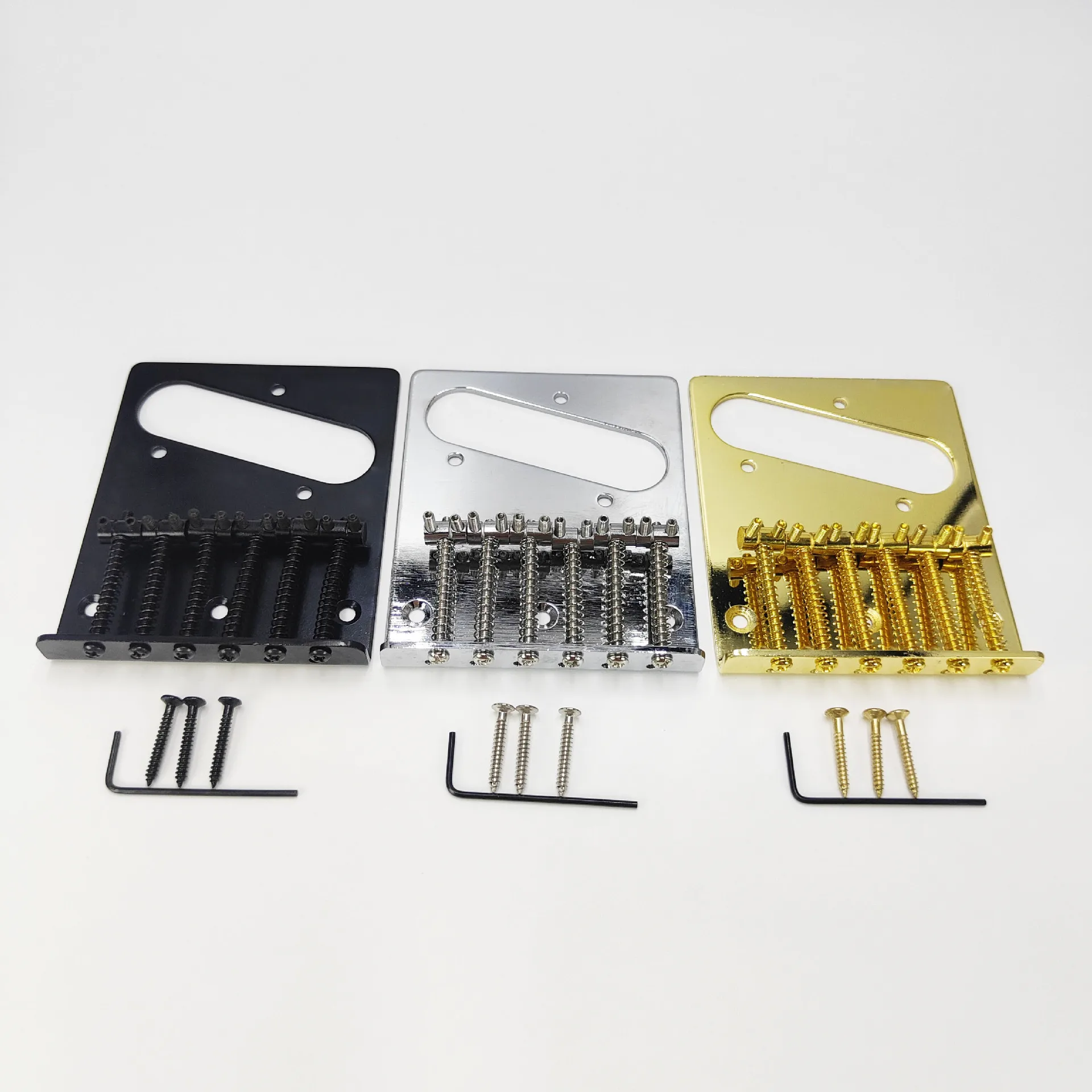 TL Style Electric Guitar String Bridge Plate 6 String Straight Metal Guitar Bridge Lower Plate Guitar Replacement Accessories