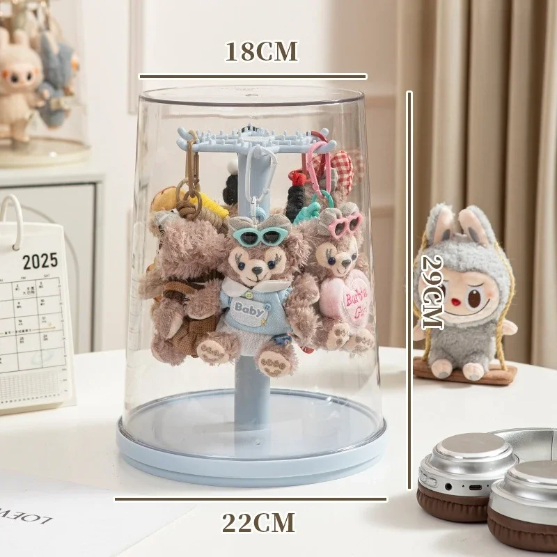 360 °   Présentoir rotatif pour jouets en boîte aveugle, mallette de rangement en acrylique Transparent, organisateur pour Collection de figurines en vinyle de 7 à 10cm
