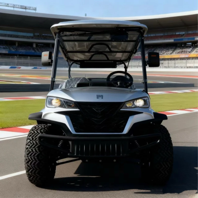 الاقتصاد 2/4/6/8 مقعد 4WD عربة جولف كهربائية 48 فولت 5000 واط محرك واحد متعدد الألوان المتاحة عالية التكلفة الأداء عربة جولف