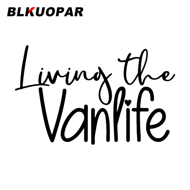 

BLKUOPAR Living The Vanlife автомобильные наклейки чистые и красивые письменные наклейки водостойкие высечки на холодильник товары для доски для серфинга