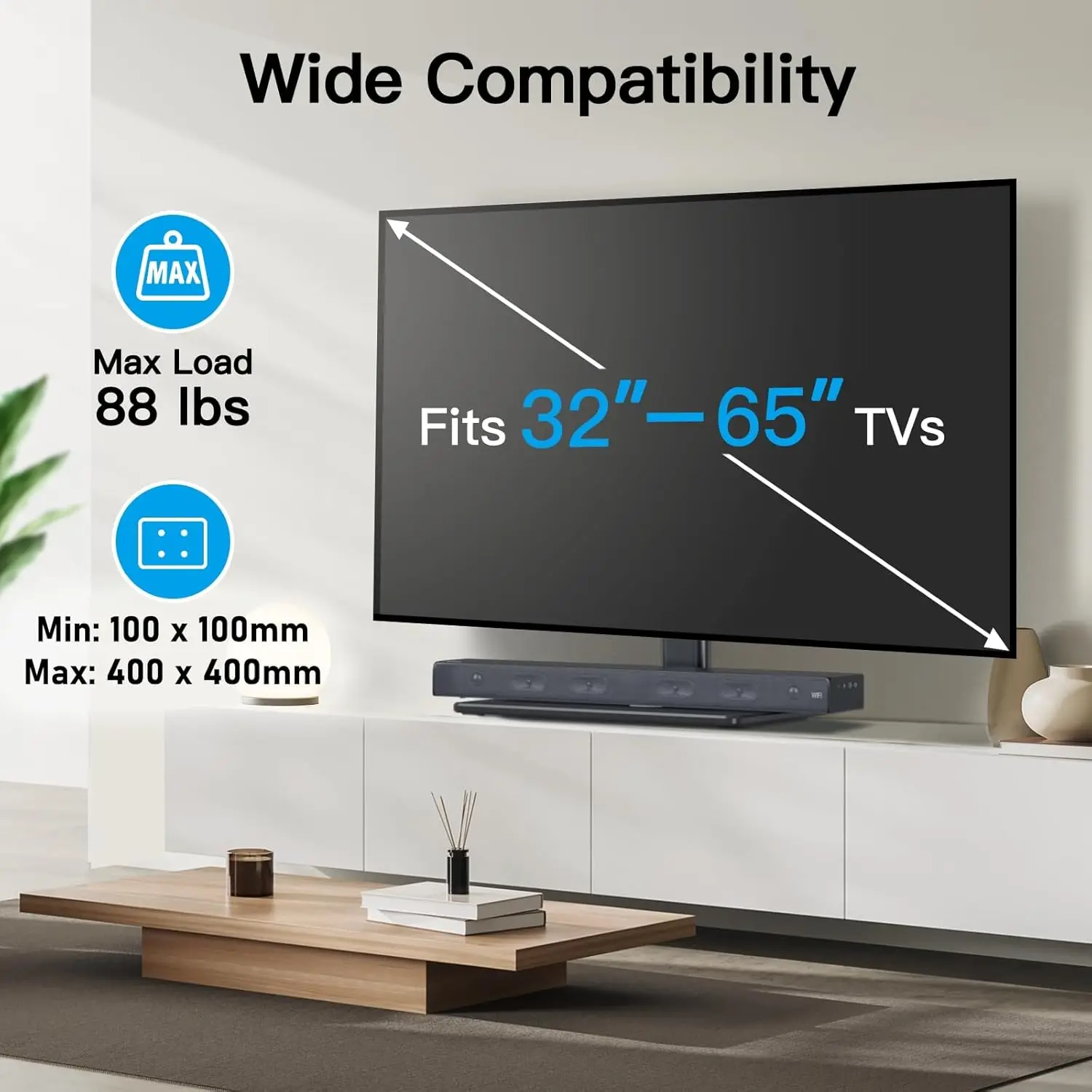 

Universal Tv Stand&Tv Anti-Tip Straps Pstvs15&Psas1