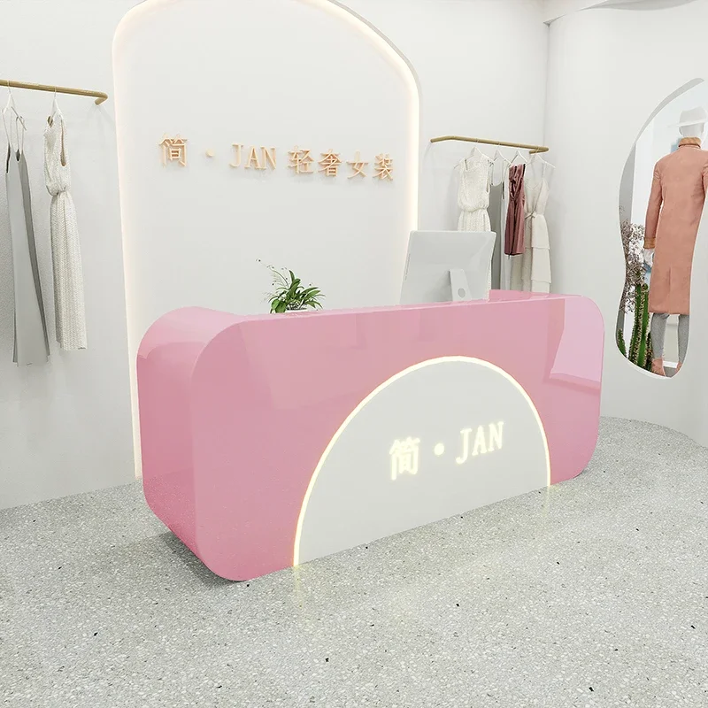 

Shop Counter Front Office Desk Salon Reception Cashier Counter Store Lectern Shop Beautysalon Meubilair Luxury Furniture