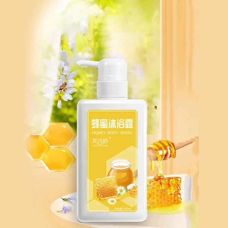 Long Lasting Fragrance Oil Control Refreshing Nourishing Dropshipping Shower Gel Honey Body Wash Bath Moisturizing-Whitening