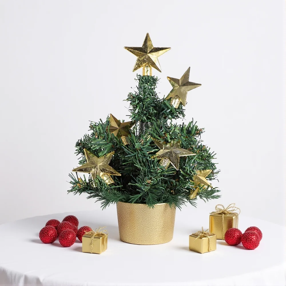 6 سنتيمتر شجرة عيد الميلاد توبر ستار الديكور الحلي شجرة عيد الميلاد قلادة علوية عيد الميلاد ديكور المنزل 2026 السنة الجديدة حفلة هدية نافيداد
