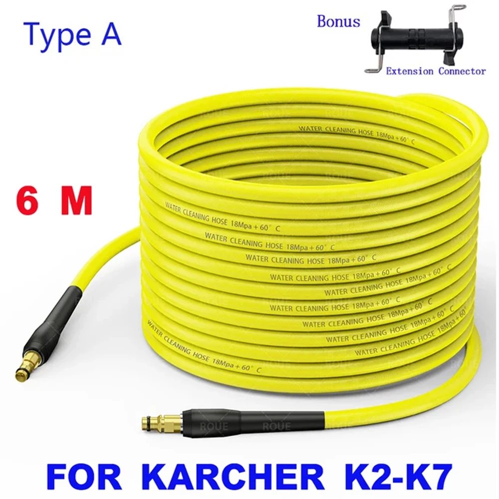 Voor Karcher Slang 6-20m Hogedrukreiniger Verlengslang K-Serie voor K2 K3K4 K5 K6 K7 Klik Snelkoppeling Auto Karcher pistool Wasmachine