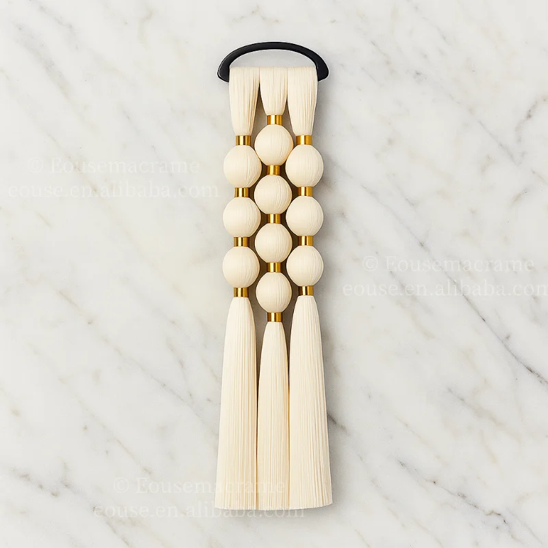 

Sphericity art Macrame Wall Hanging Bohemian polyester fiber Ball Tassel Woven Art Handmade Decor for Home Hotel Backdrop