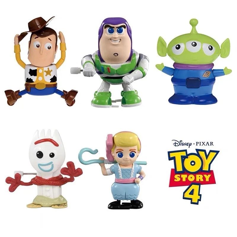 

TAKARATOMY Toy Story 5 Pieces Wind-up Toy Robot Buzz Lightyear Woody Three-eyed Boy Children's Ornament Doll Genuine