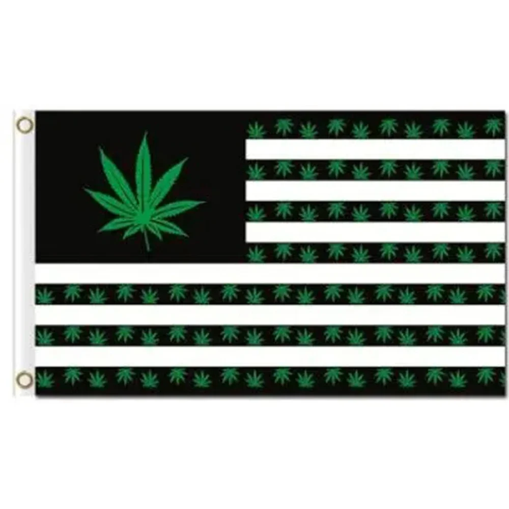 CUSTOM SINGLE BANNER OF Jamaica LEAF FOR 150x90cm New HISTORY MUSIC Flag