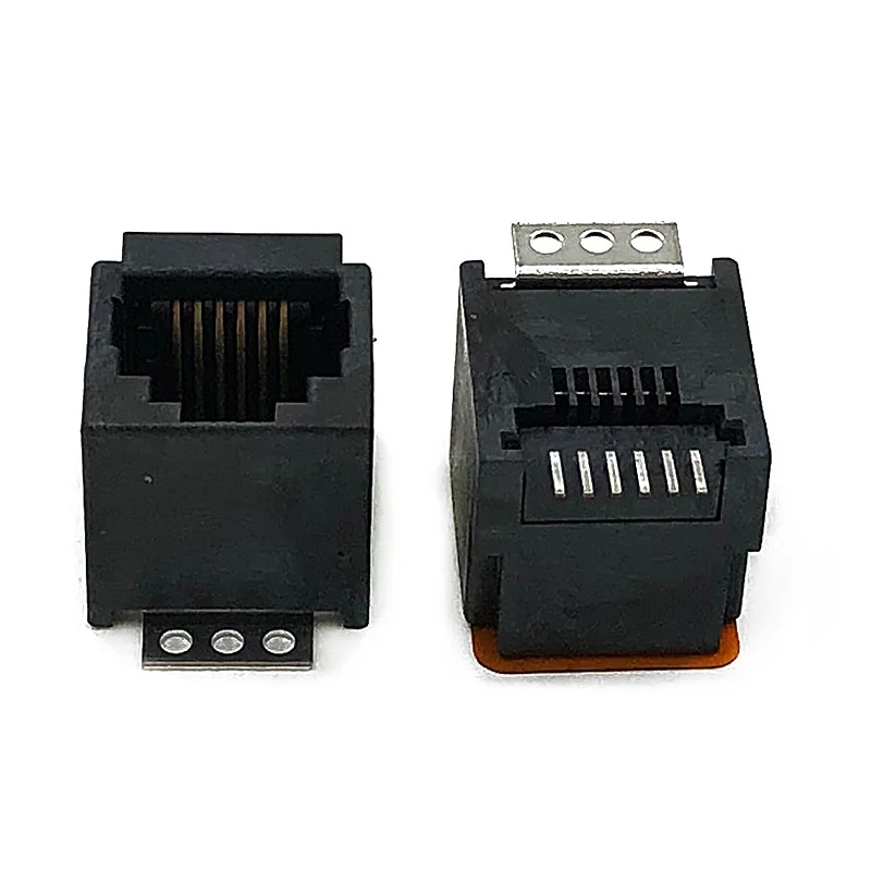 

15PCS RJ11 Connector 623SMT Flat Pin 6P6C Interface 180 Degree RJ12 Patch W=13.2mm Vertical RJ11 Socket