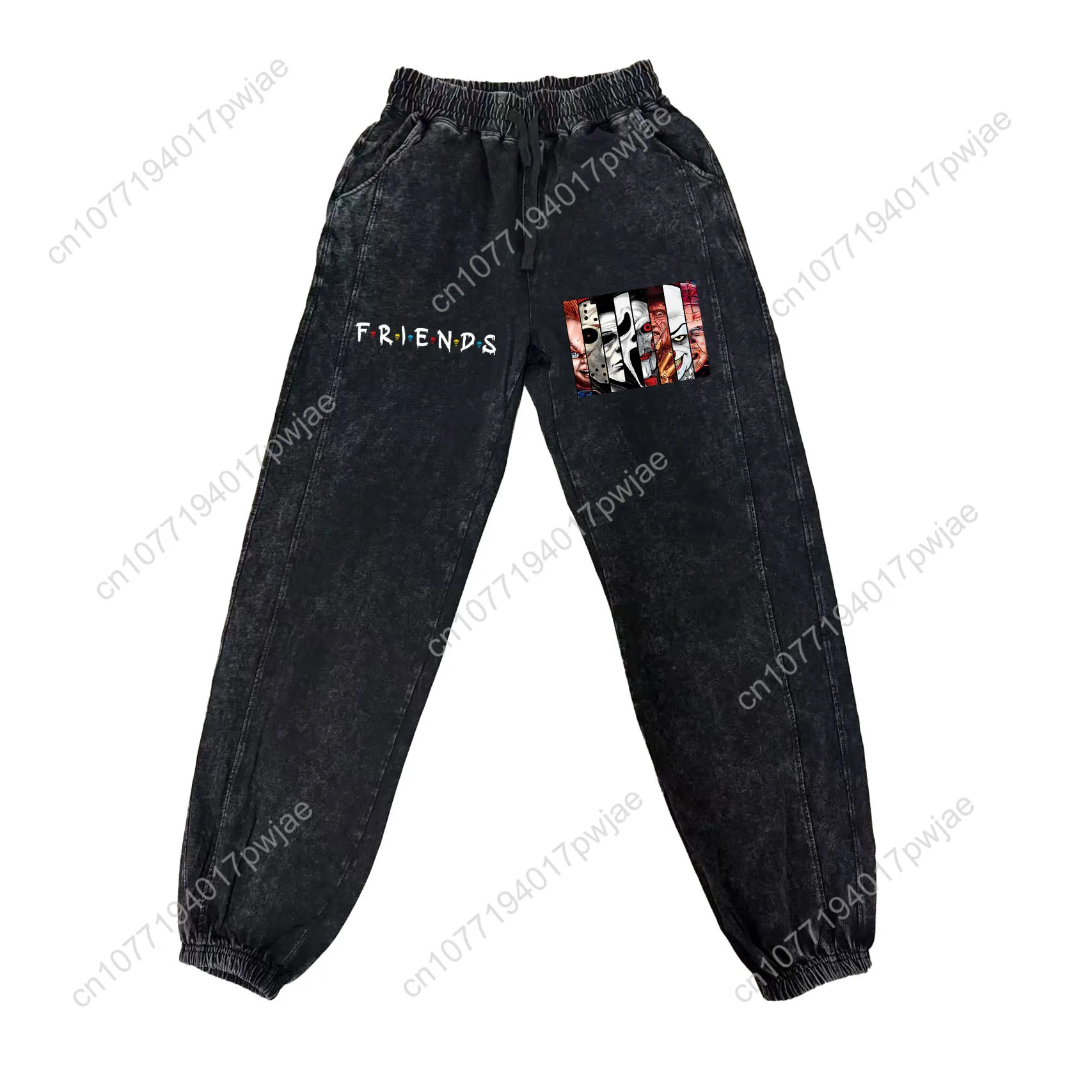 

Friends Halloween Best Stephen King Horror Characters Pants Man Woman Retro Vintage Trousers Cotton Sweatpant Pant With Pocket