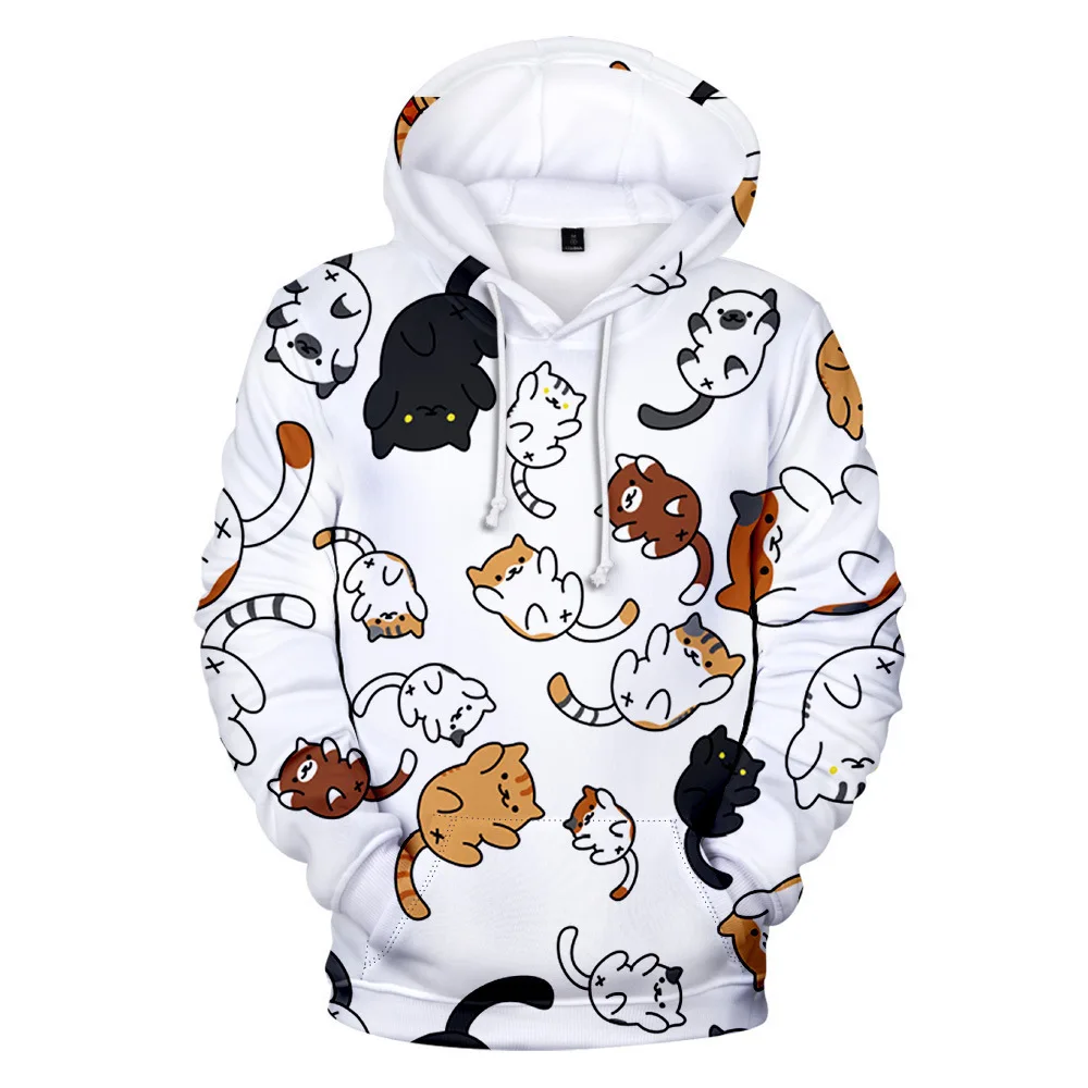 Lovely Anime Funny 3D Print Hoodie Unisex animal Harajuku Streetwear Popular Oversize Sweatshirt Boys Girls Casual Coat