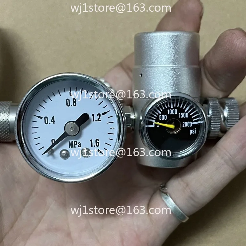 Pneumatic Coffee Machine Air Egg Valve Dual Gauge Output Pressure Controllable Pre-soaking