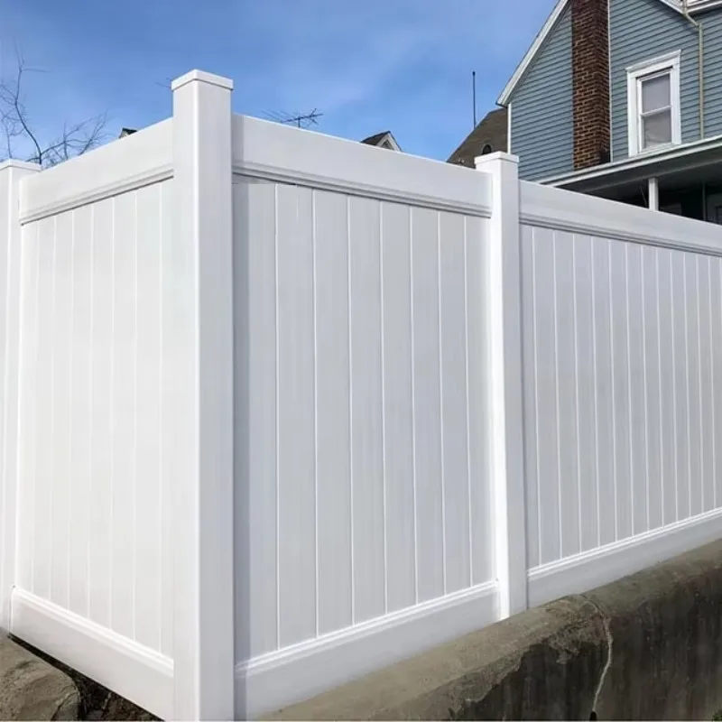 6Ft HxW8ft. W White Hot Sale Cheap Vinyl PVC Plastic Privacy Fence for Home and Garden