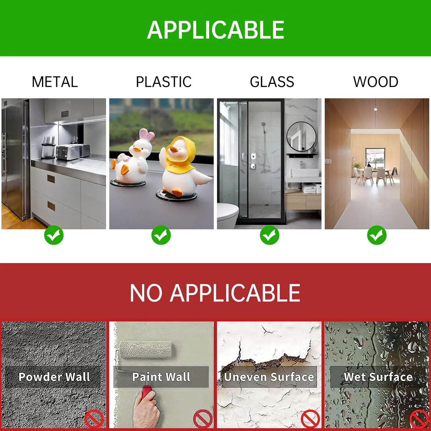 20/10M Extra Strong เทปกาวสองหน้ารถพิเศษฉีกขาดโดยไม่ทิ้งร่องรอยความหนืดสูงติดตั้ง Fixing Sticky