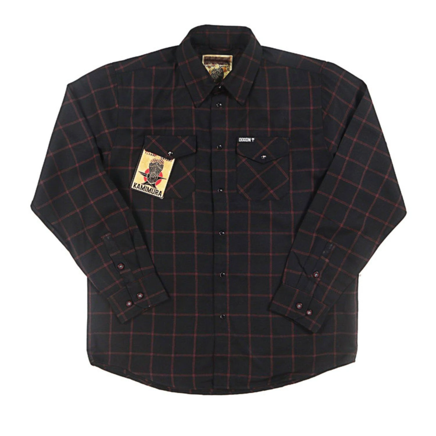 Dixxon Men's Plaid Flannel Shirt with Lens Cloth | Big & Tall Biker Shacket | Long Sleeve Button Down Streetwear