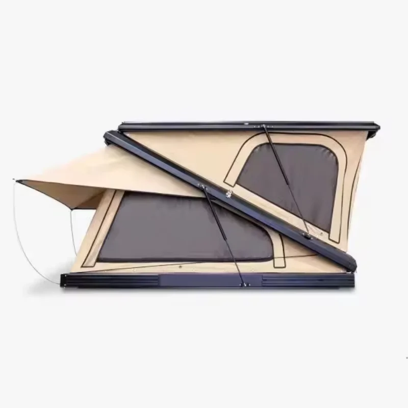 

Алюминиевая палатка на крышу автомобиля оптом, палатка на крышу из алюминиевого сплава с Z-образной рамой для 4 человек и палатки на крышу для автомобилей