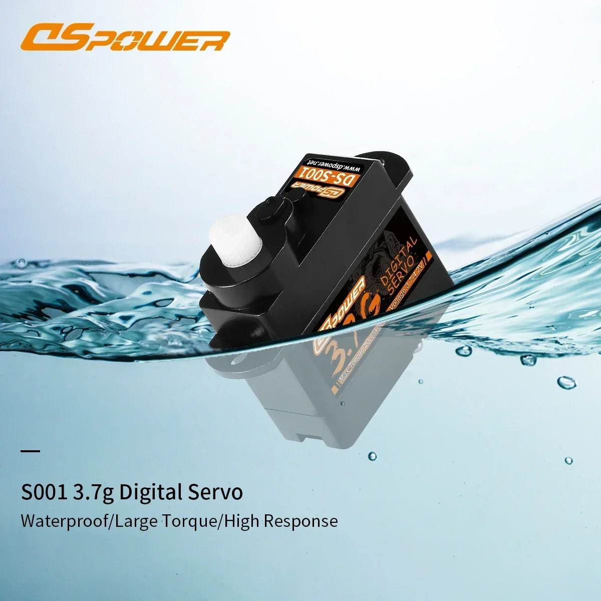 DSpower 3.7g Digital Coreless Servo Plastic/Metal Gear High-precision Micro RC Servos for RC Car Planes Helicopter Drone Boat