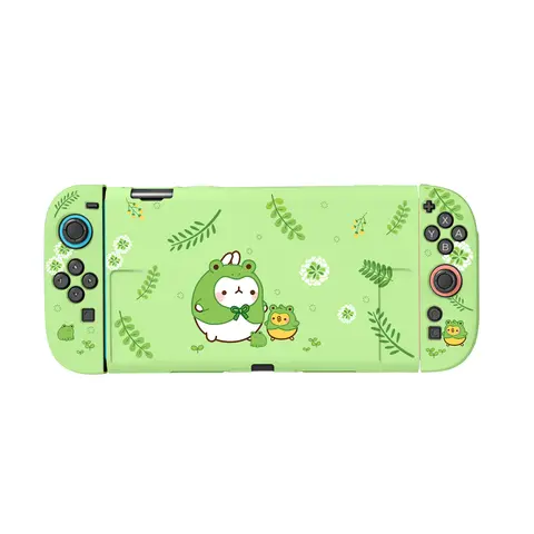 Case for Nintendo Switch 2 Cover Shell Dockable Protective Kawaii Cozy Cute Frog TPU Switch 2 Accessories Controller JoyCon