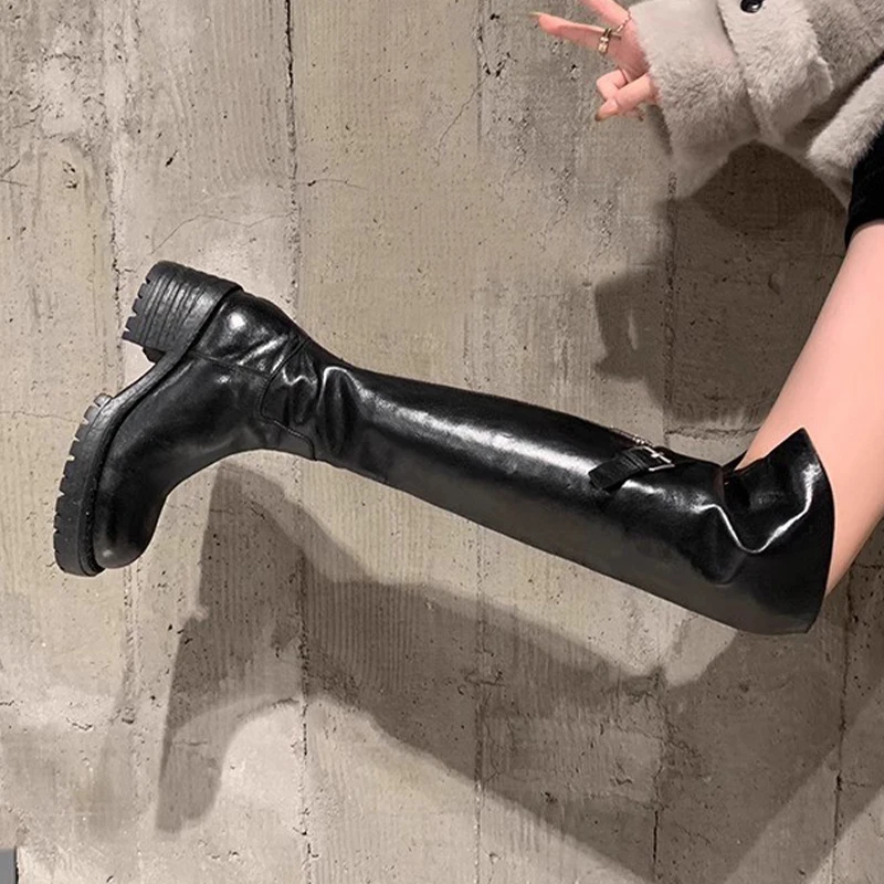 الكعب العالي المرأة أحذية عالية مصمم أحذية مكتنزة موضة فاخرة تشيلسي الأحذية 2025 الاتجاه الجديد فستان الشتاء مضخات Mujer بوتاس