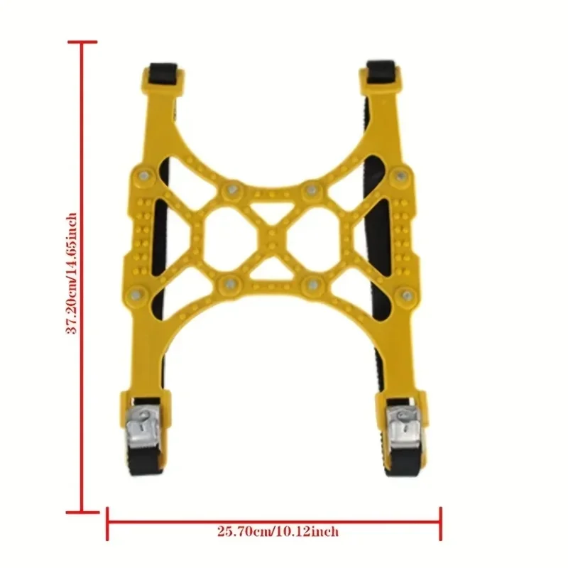 Thickened TPU Double Buckle Anti-Skid Tire Chains, Emergency Snow Mud Wheel Straps For Car And Motorcycle Accessories