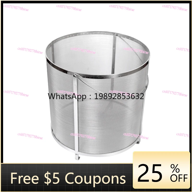 304 Stainless Steel Beer Saccharification Filter Barrel Micron Home-brewed Red Wine Beverage Impurity Filtration Separation