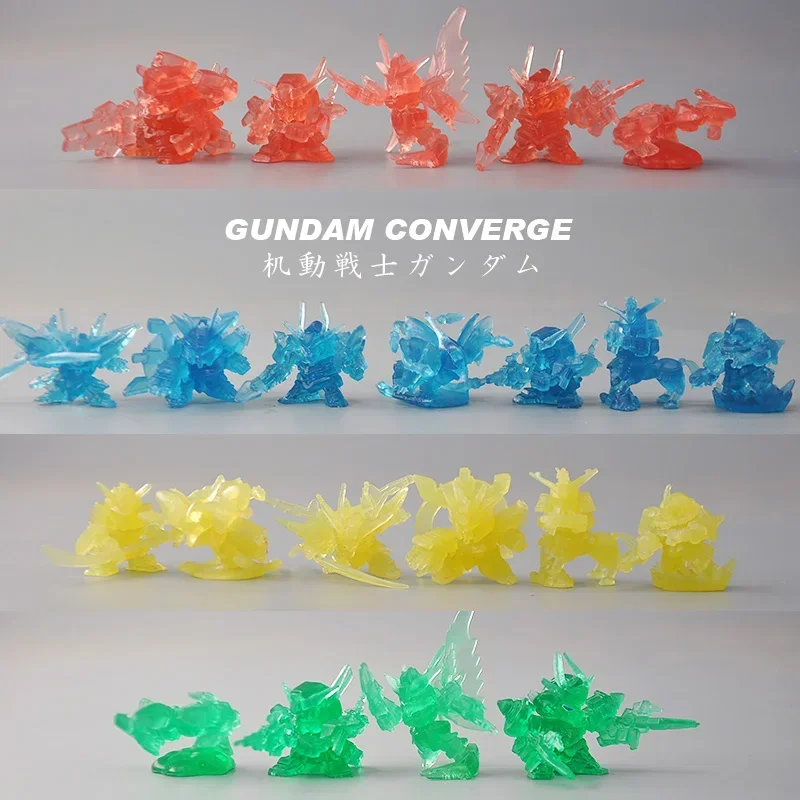 

Original BANDAI SD Gundam FC Transparent Infinite Justice Anime Figure Cute Kawaii Collection Miniature Model Toys